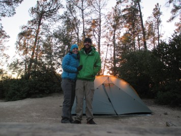 Us with our tent